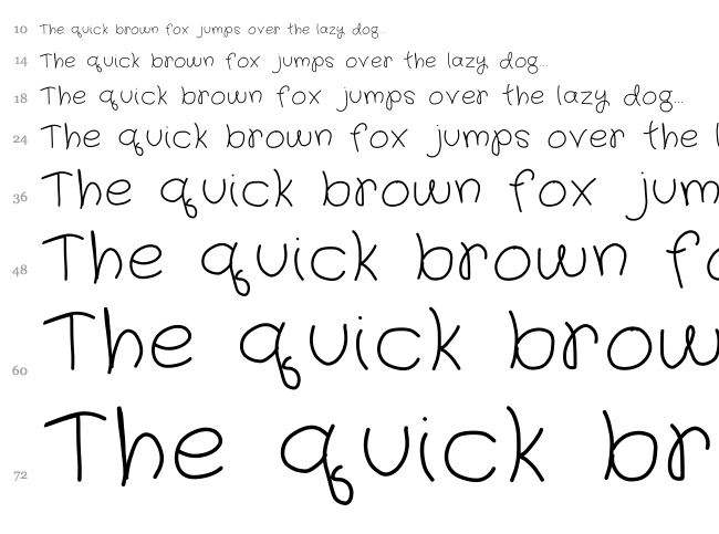 Fairy Wings font waterfall